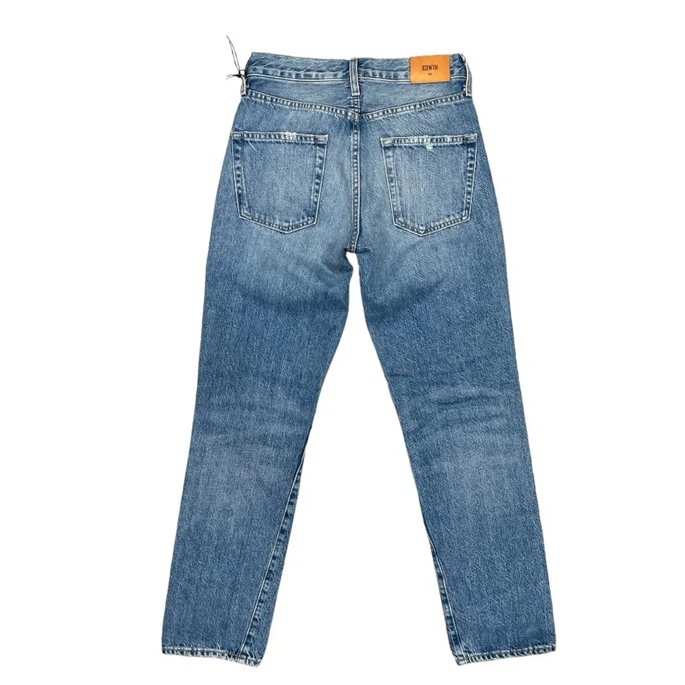 NWT Edwin CAI Classic Straight Jeans in Blue Shield Size 25